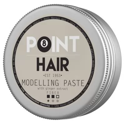 POINT HAIR MODELLING PASTE Волокниста матова паста середньої фіксації, 100 мл. купити на www.pointbarber.com.ua