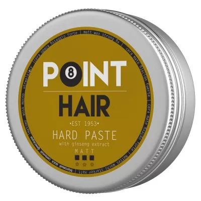 POINT HAIR HARD PASTE Матова паста сильної фіксації, 100 мл. купити на www.pointbarber.com.ua